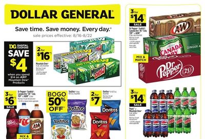 Dollar General (TX) Weekly Ad August 16 - 22, 2026