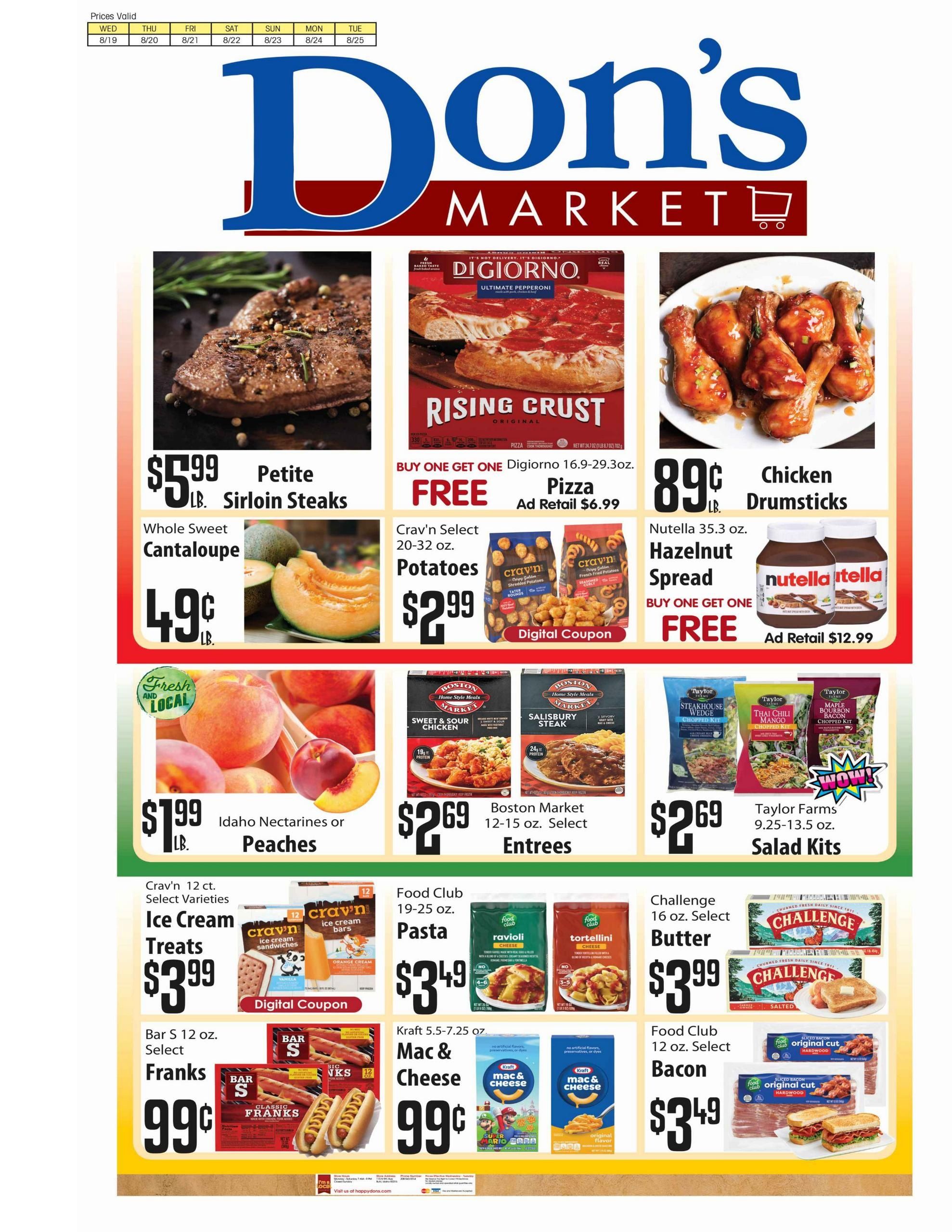 Don's Market Weekly Ad August 19 - 25, 2026