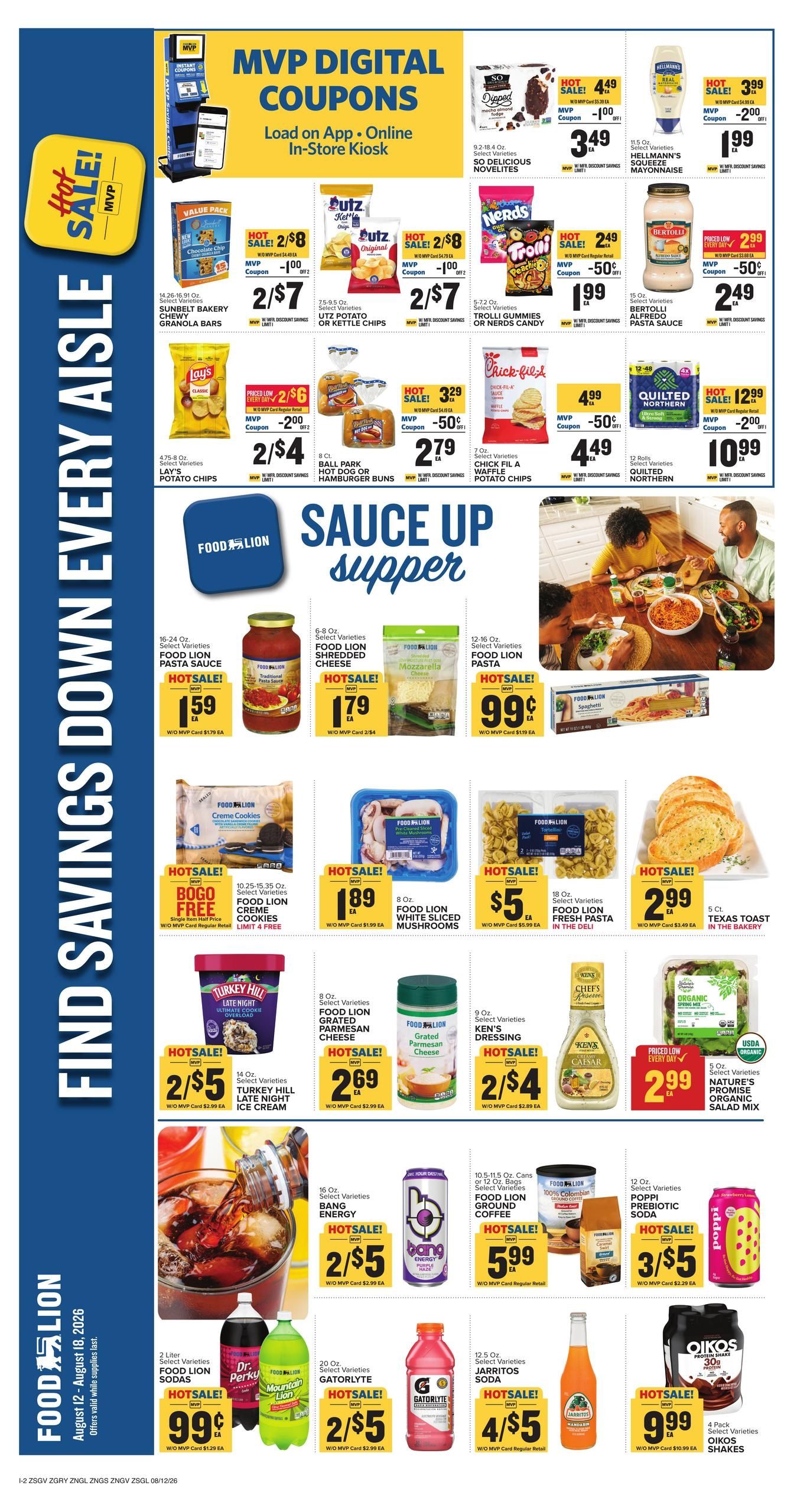 Food Lion (East Flat Rock–Flat Rock Area, NC) Weekly Ad August 12 - 18, 2026