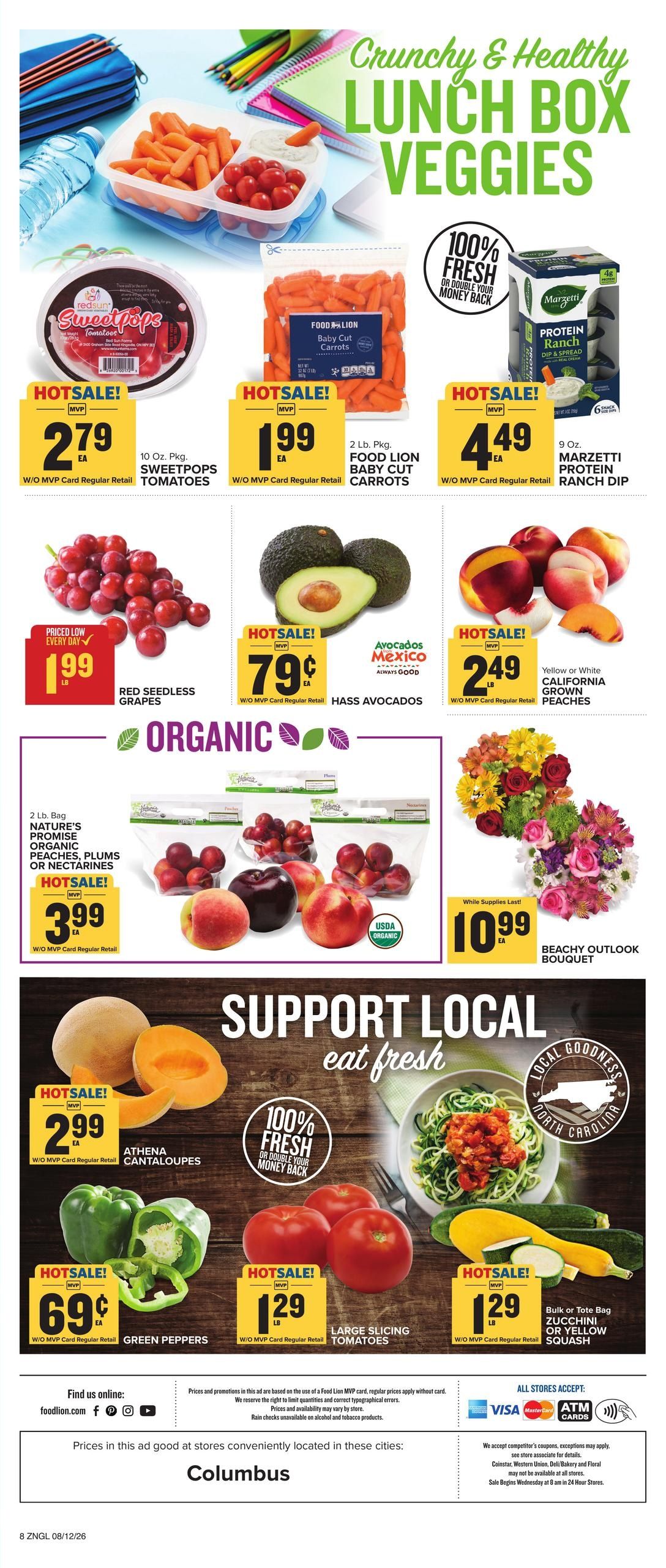 Food Lion (East Flat Rock–Flat Rock Area, NC) Weekly Ad August 12 - 18, 2026