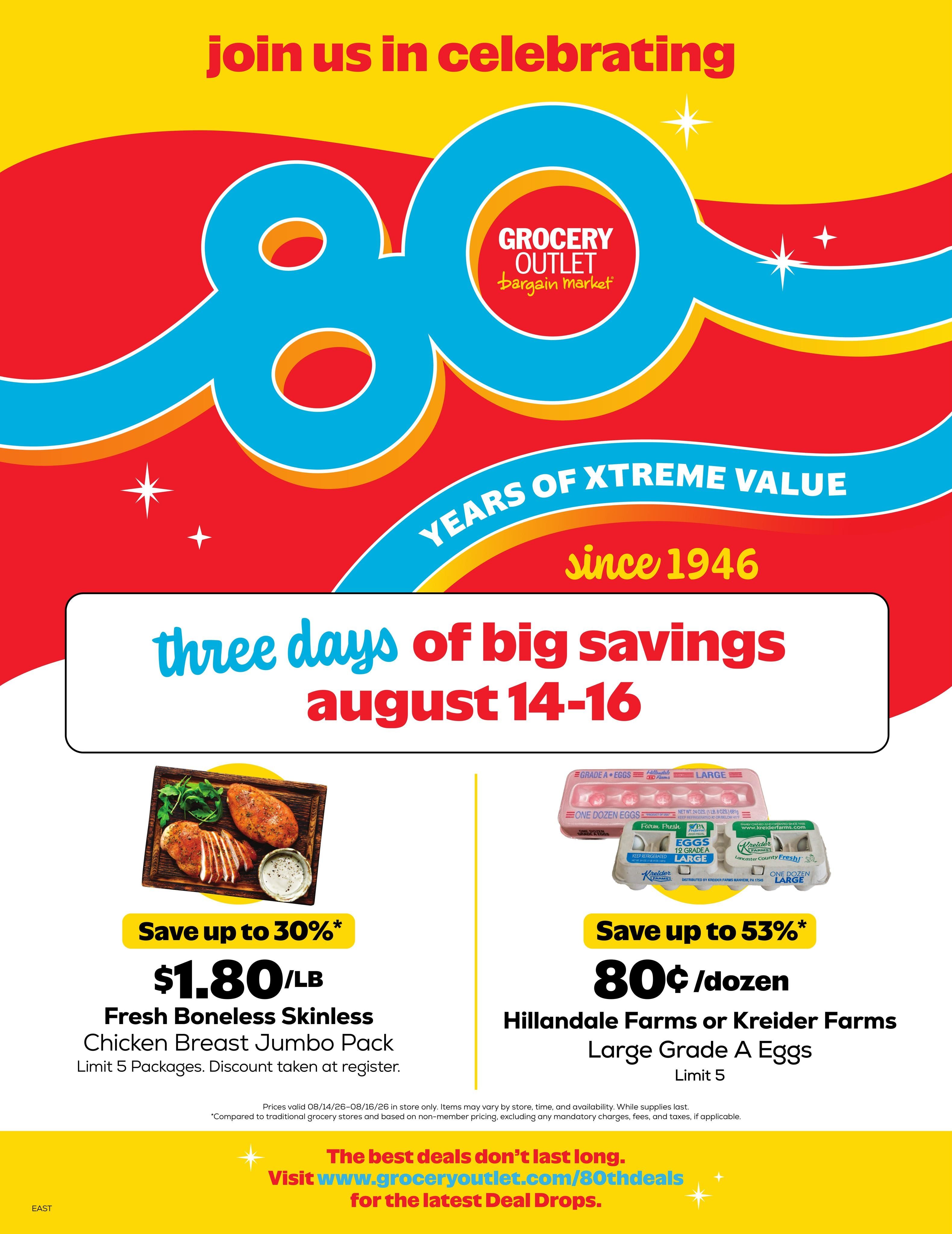 Grocery Outlet (Vineland Area, NJ) Weekly Ad August 12 - 18, 2026