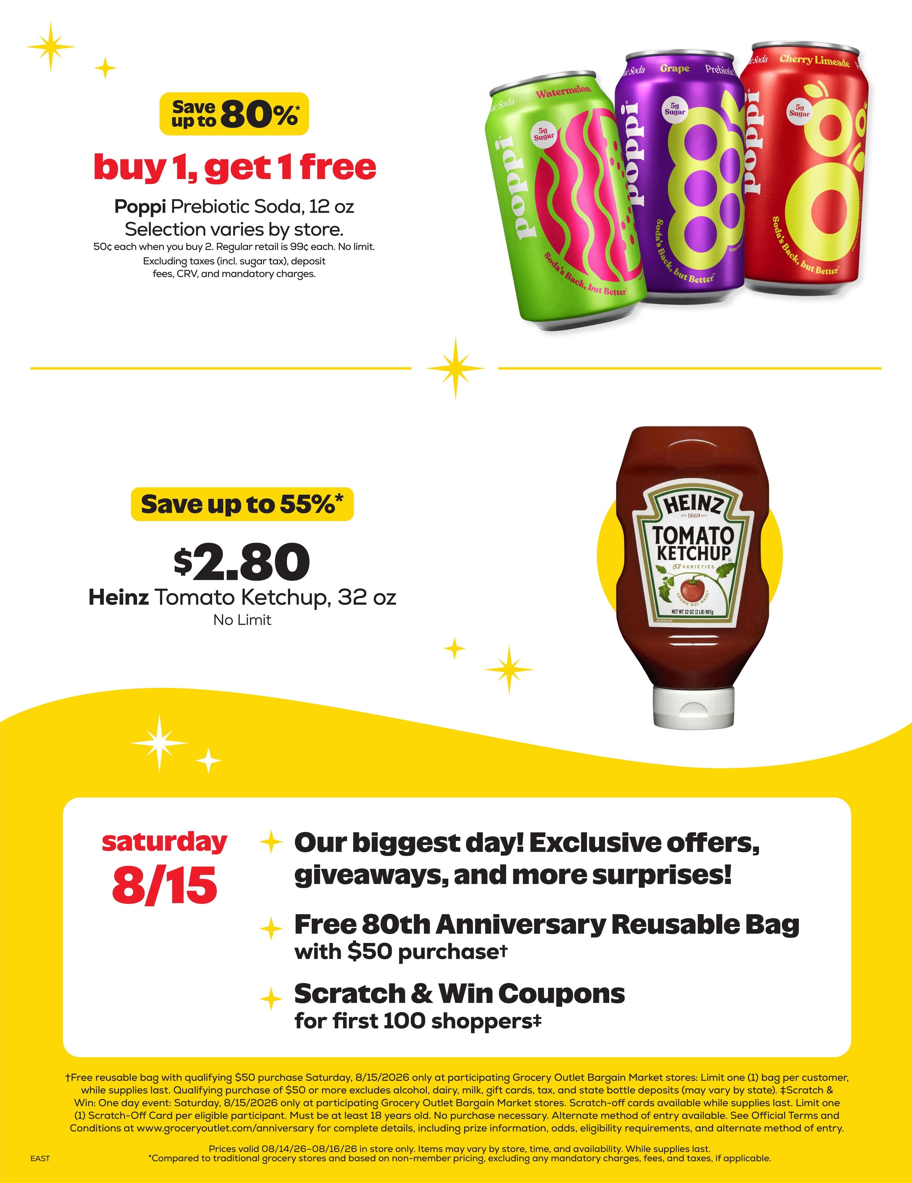 Grocery Outlet (Vineland Area, NJ) Weekly Ad August 12 - 18, 2026