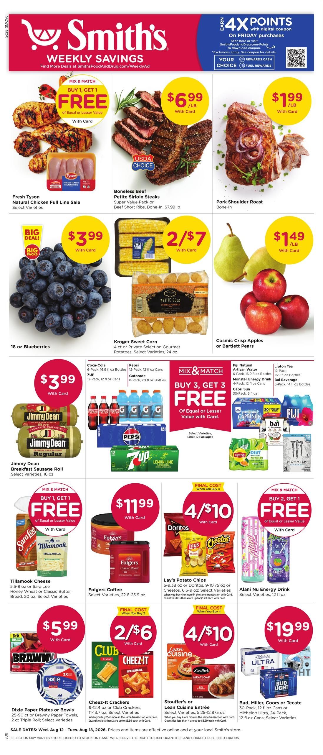 Smith's (Henderson Area, NV) Weekly Ad August 12 - 18, 2026
