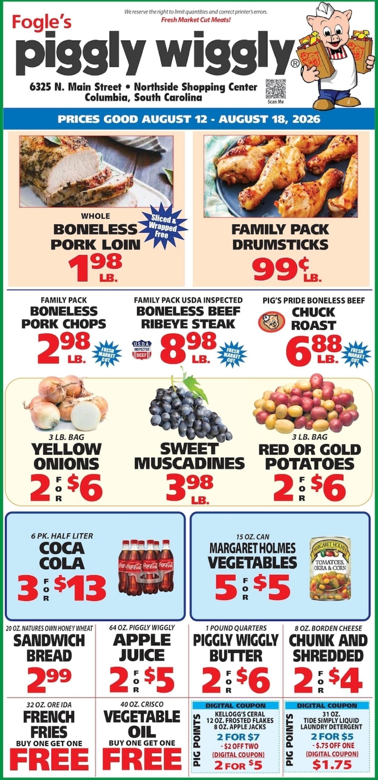 Piggly Wiggly (State Park–Ballentine Area, SC) Weekly Ad August 12 - 18, 2026