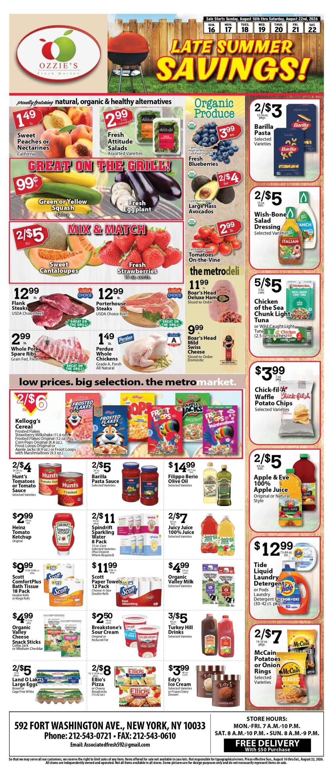 Associated Supermarkets (Yonkers–Ho Ho Kus Area, NJ–NY) Weekly Ad August 16 - 22, 2026