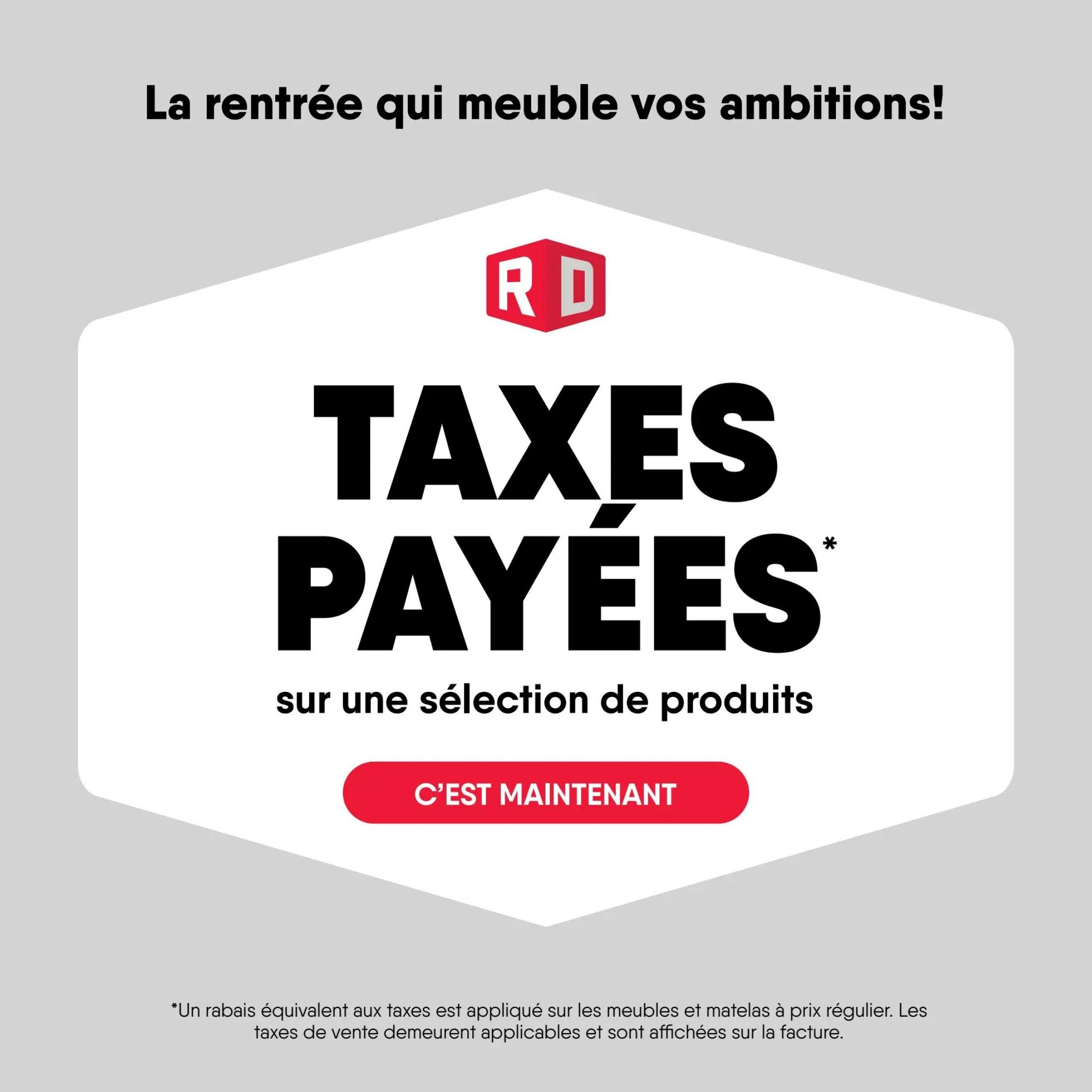 Meubles RD Flyer August 17 to 23