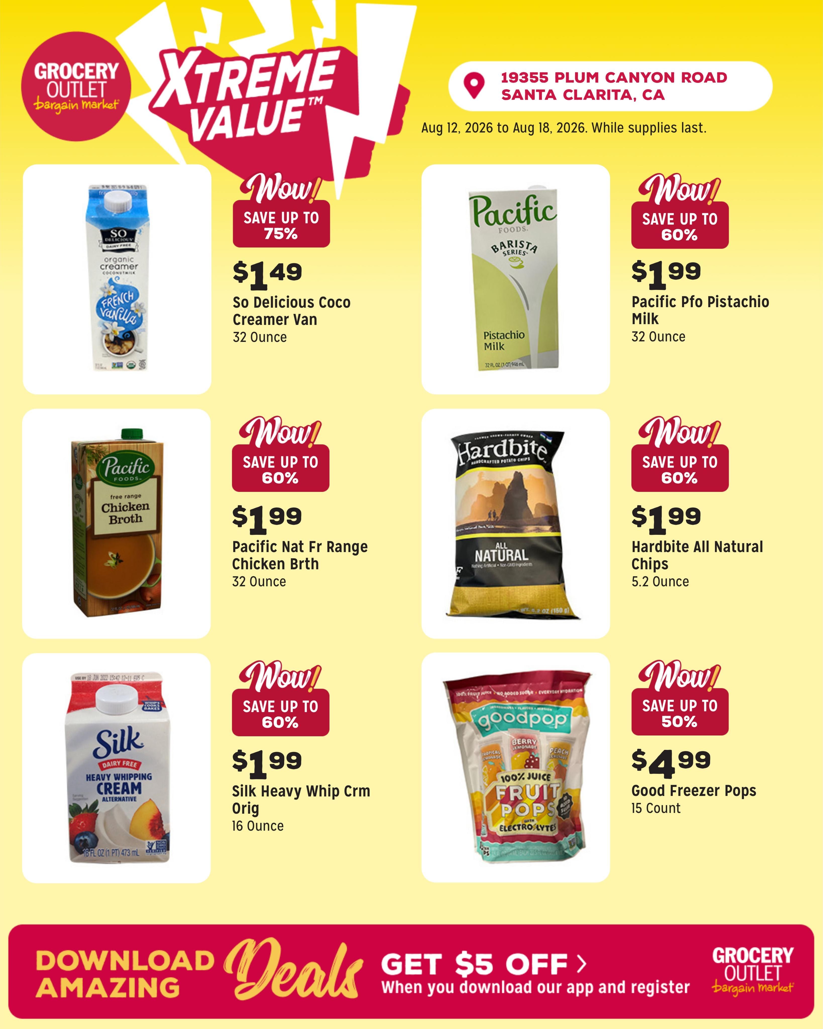 Grocery Outlet (Canyon Country Area, CA) Weekly Ad August 12 - 18, 2026