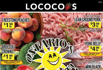 Lococo's Flyer August 17 to 20