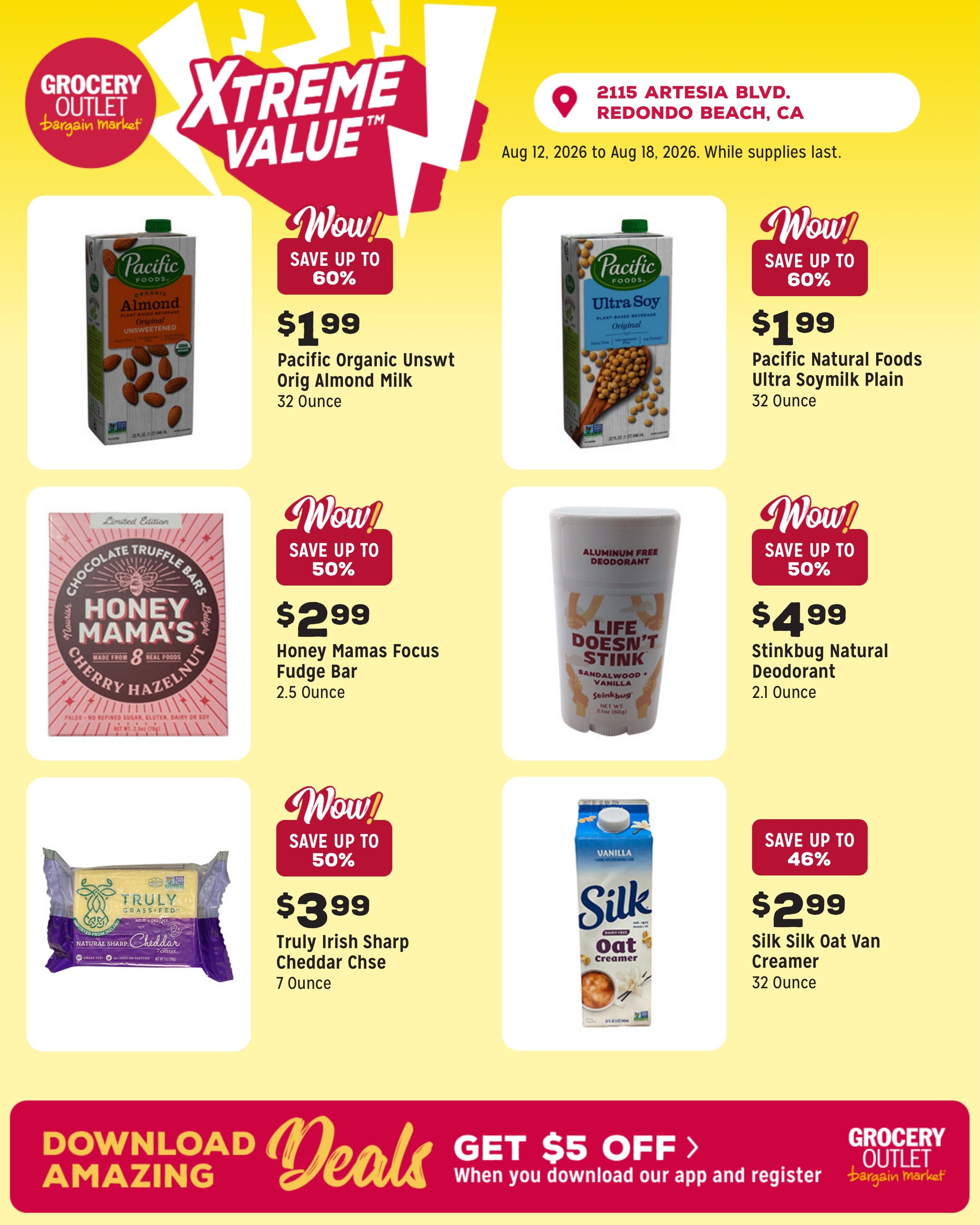 Grocery Outlet (Hermosa Beach Area, CA) Weekly Ad August 12 - 18, 2026