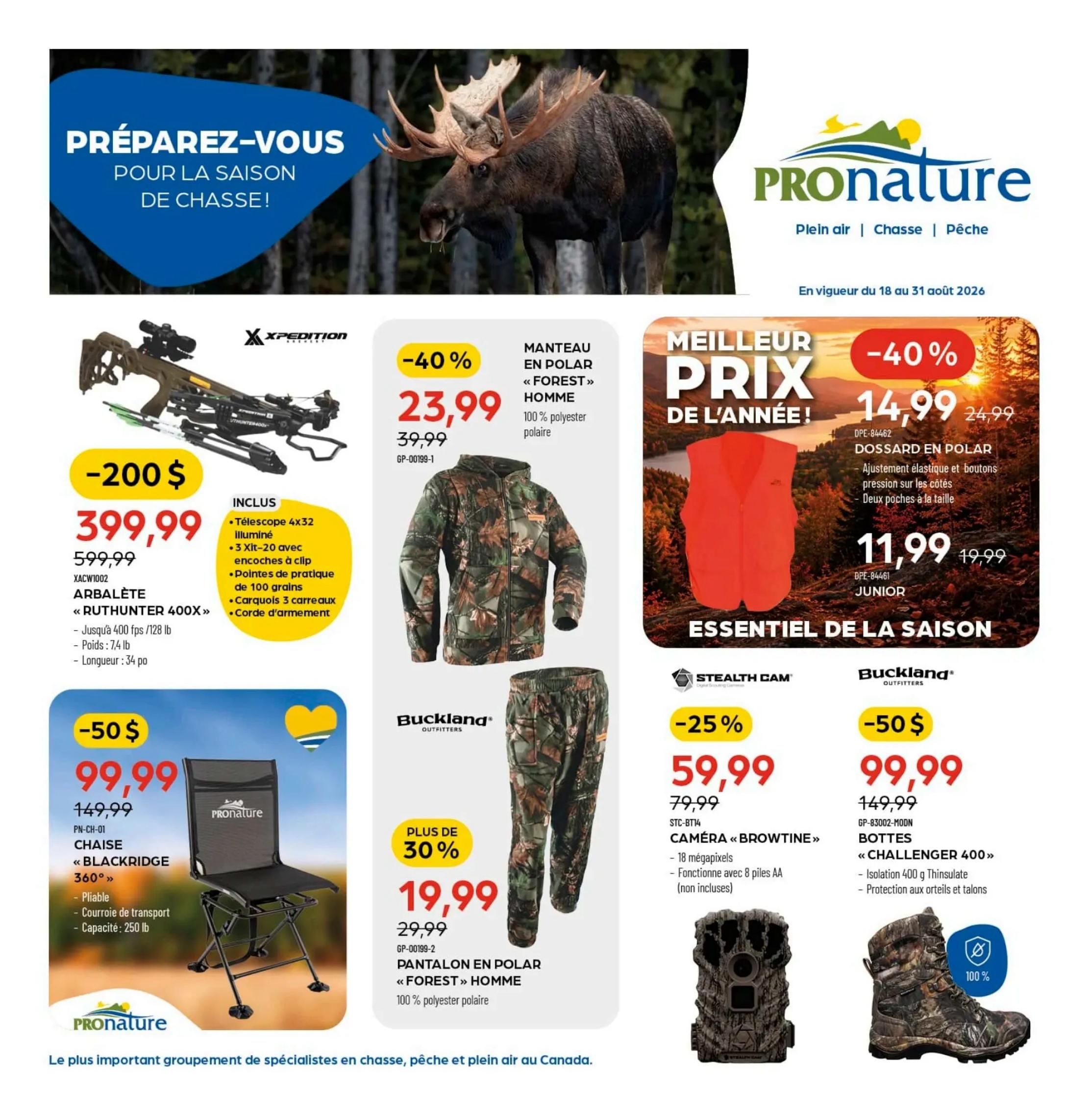 Pronature Flyer August 18 to 31