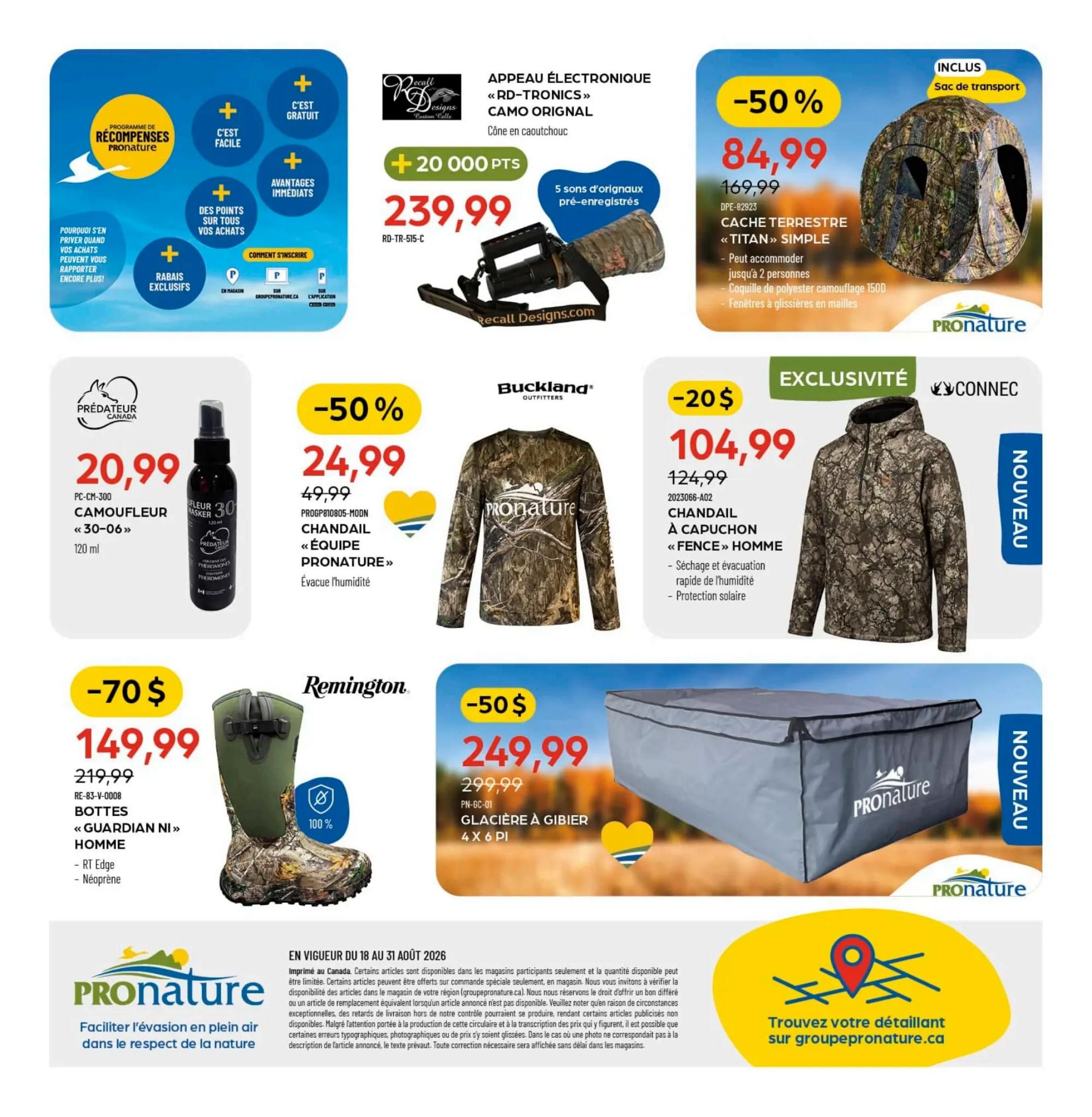 Pronature Flyer August 18 to 31