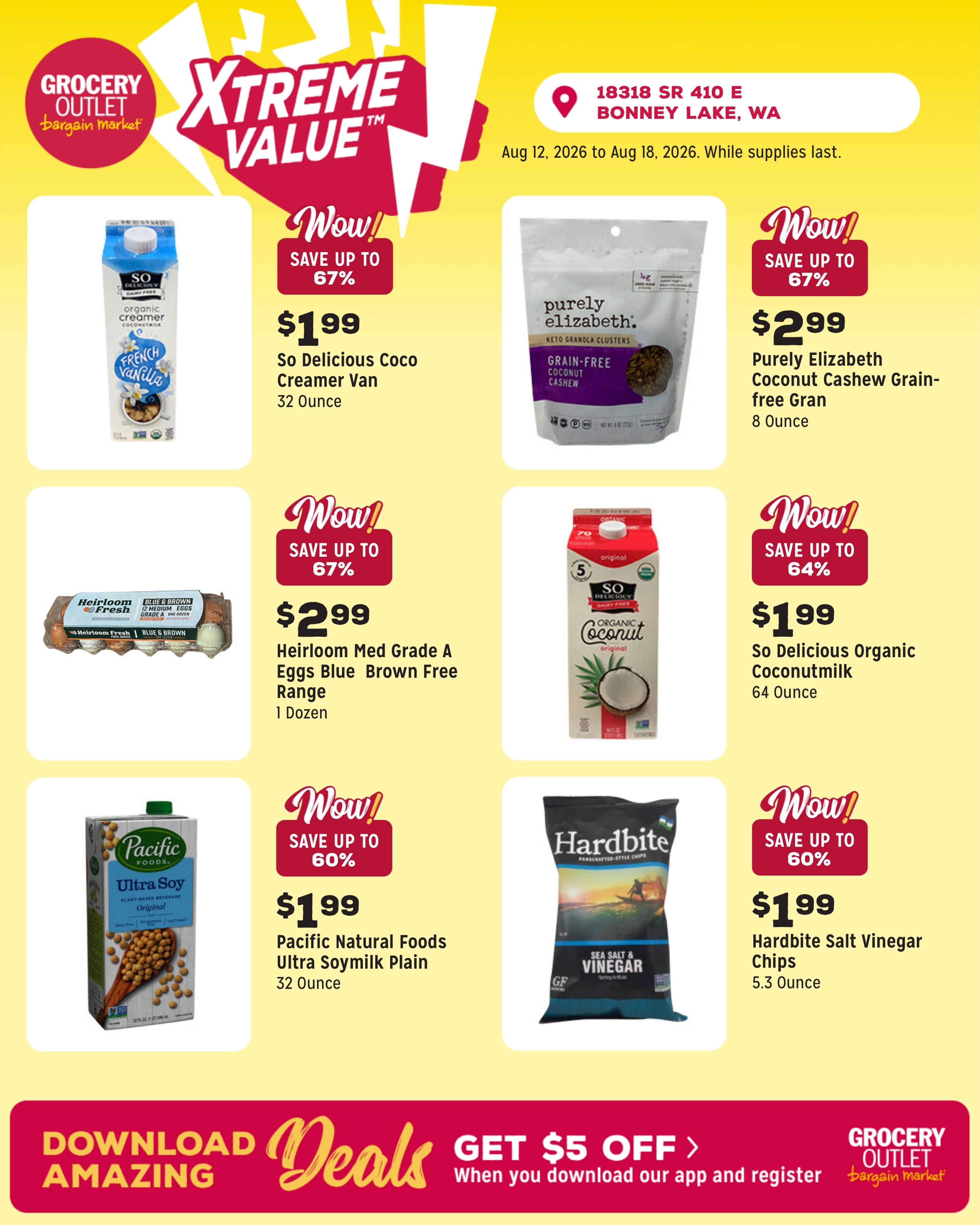 Grocery Outlet (Sumner Area, WA) Weekly Ad August 12 - 18, 2026
