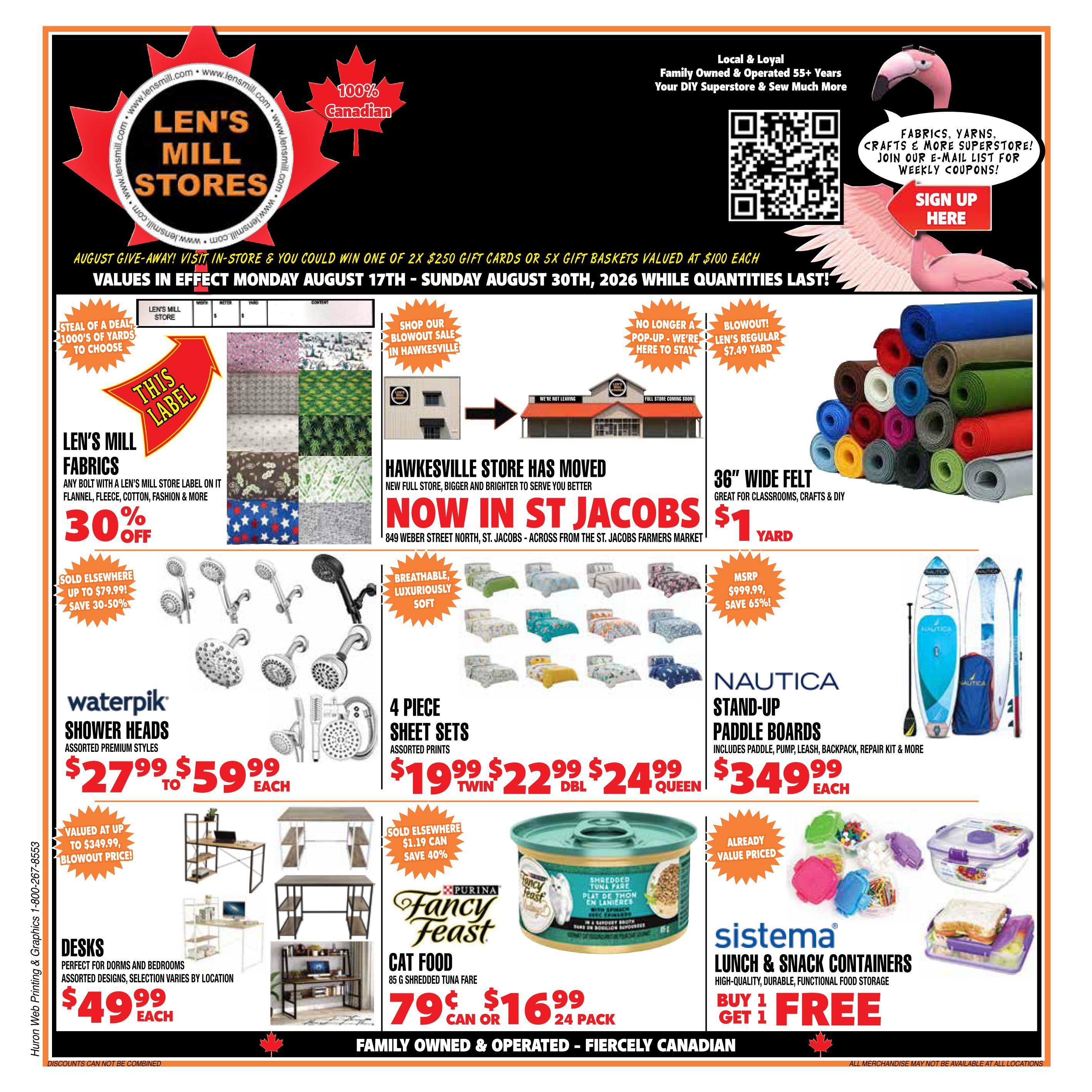Len's Mill Stores Flyer August 17 to 30