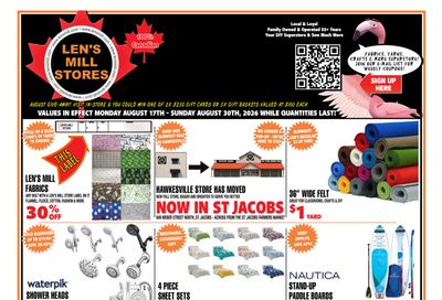 Len's Mill Stores Flyer August 17 to 30