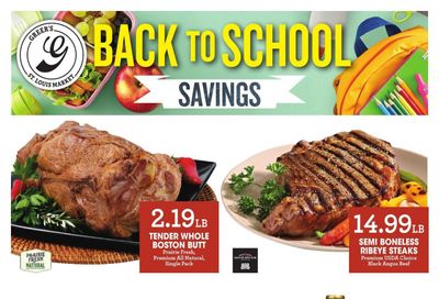 Greer'sMarket Weekly Ad August 12 - 18, 2026