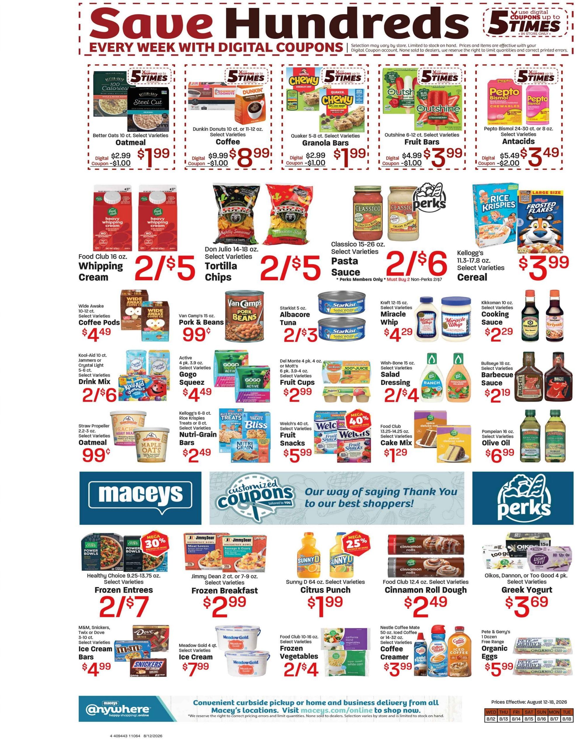 Maceys (Draper–Riverton Area, UT) Weekly Ad August 12 - 18, 2026