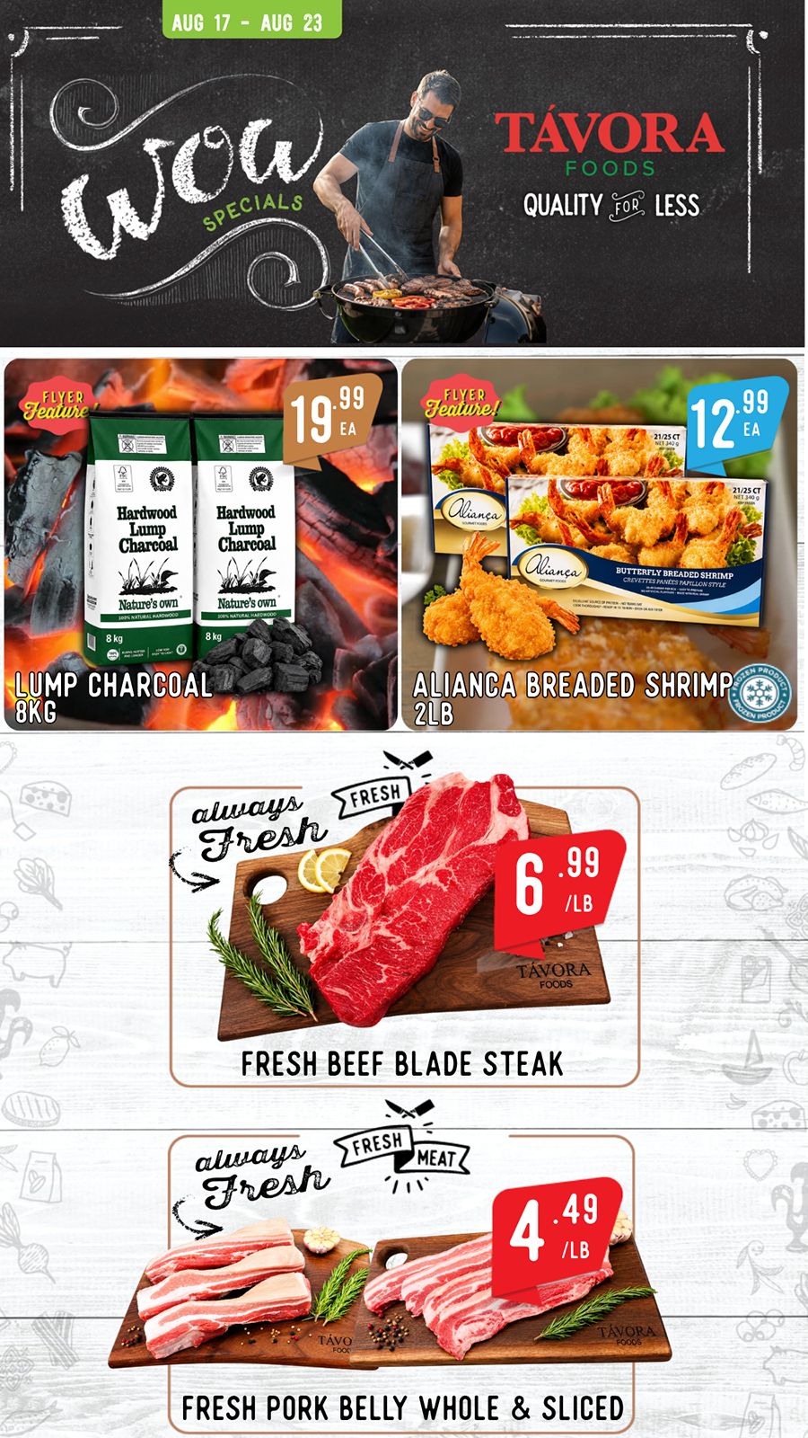 Tavora Foods Flyer August 17 to 23