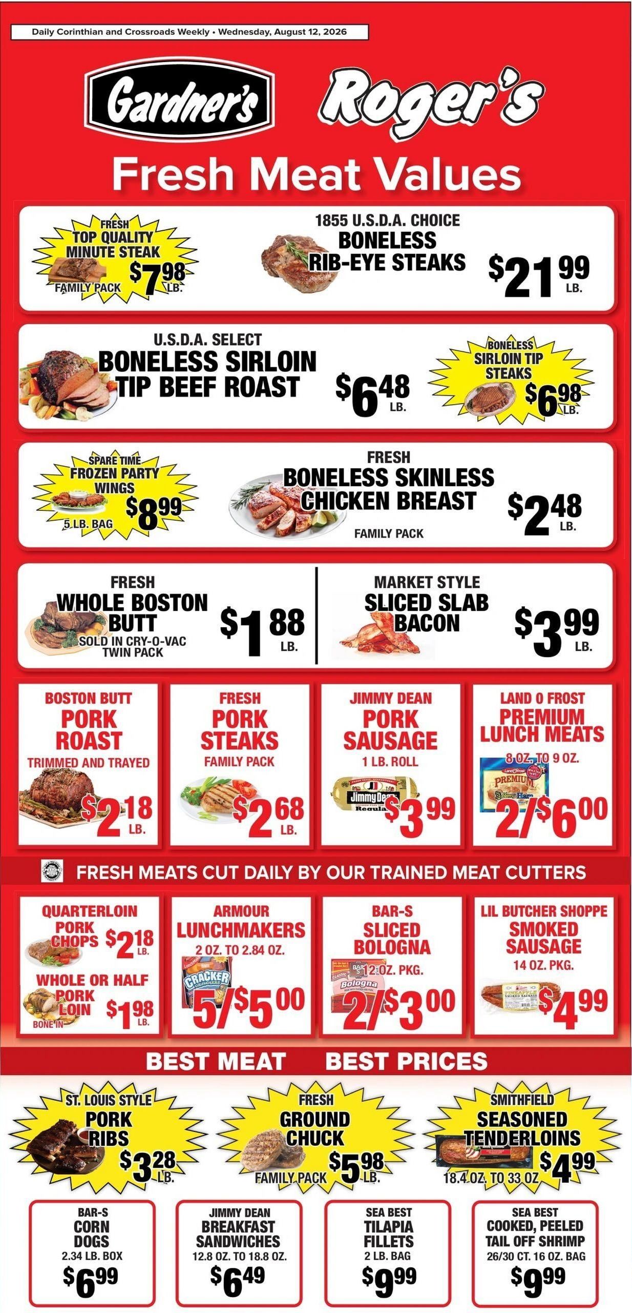 Gardner's Supermarket Weekly Ad August 12 - 18, 2026
