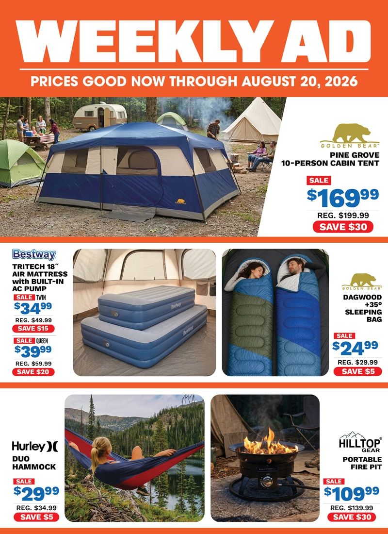 Big 5 Sporting Goods Weekly Ad August 14 - 20, 2026