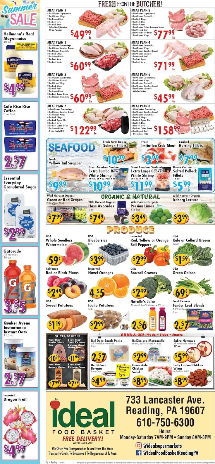 Ideal Food Basket (Reading, PA) Weekly Ad August 21 - 27, 2026