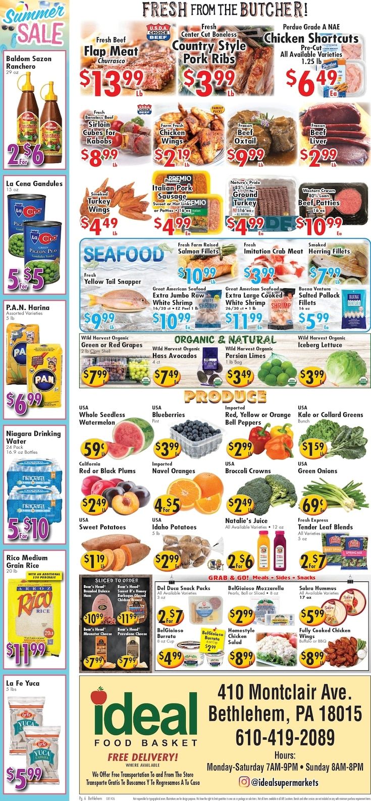 Ideal Food Basket (Bethlehem, PA) Weekly Ad August 14 - 20, 2026