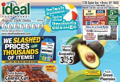 Ideal Food Basket (Bronx, NY) Weekly Ad August 14 - 20, 2026