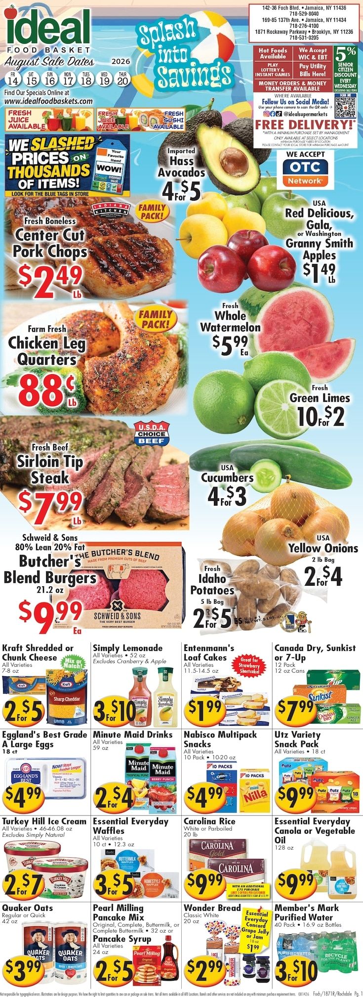 Ideal Food Basket (Brooklyn and Jamaica, NY) Weekly Ad August 14 - 20, 2026