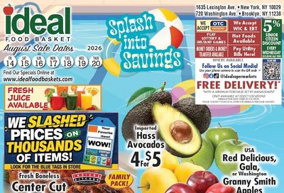 Ideal Food Basket (Brooklyn and New York, NY) Weekly Ad August 14 - 20, 2026