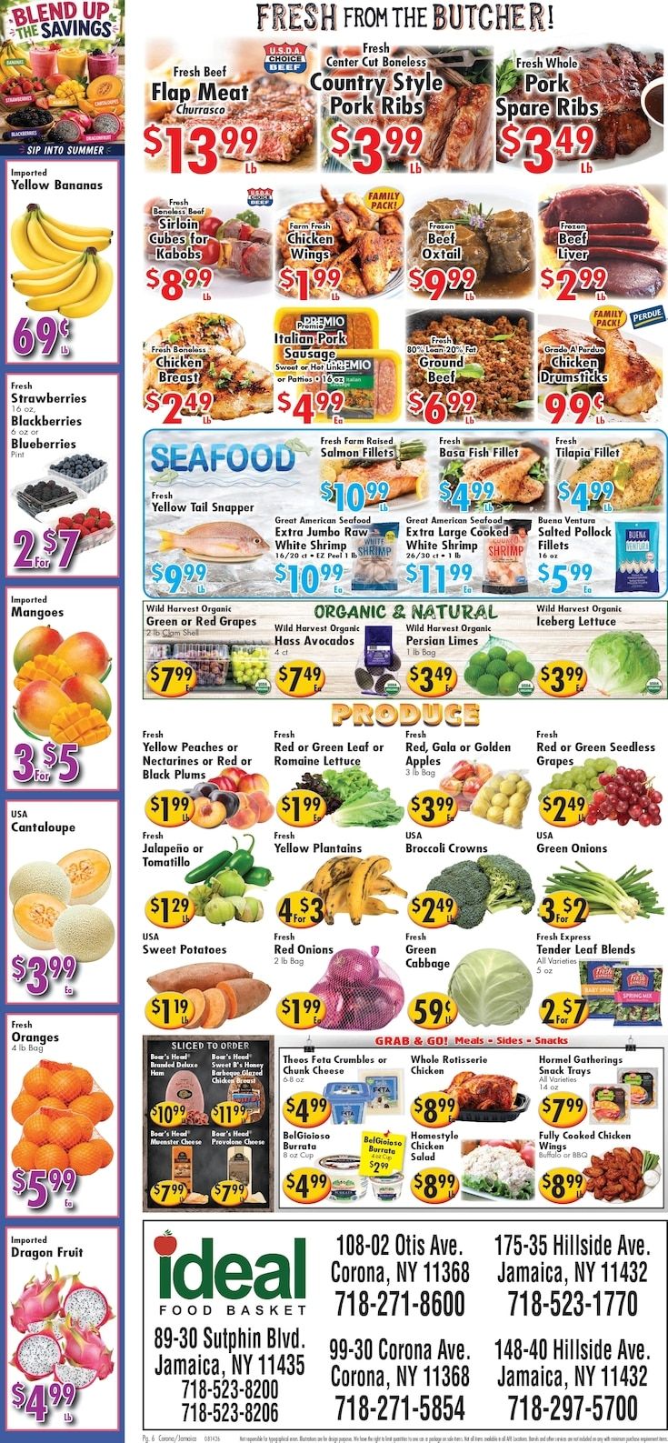 Ideal Food Basket (Corona and Jamaica, NY) Weekly Ad August 14 - 20, 2026