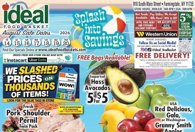 Ideal Food Basket (Farmingdale, NY) Weekly Ad August 14 - 20, 2026