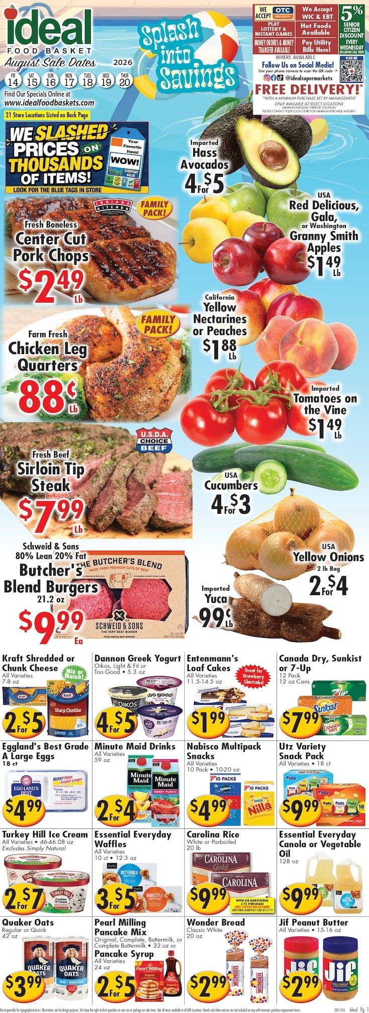 Ideal Food Basket (New Jersey, New York) Weekly Ad August 14 - 20, 2026