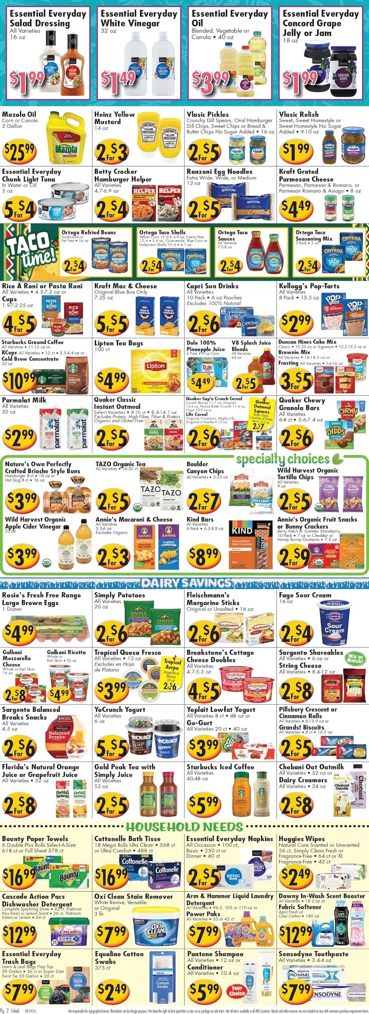 Ideal Food Basket (New Jersey, New York) Weekly Ad August 14 - 20, 2026