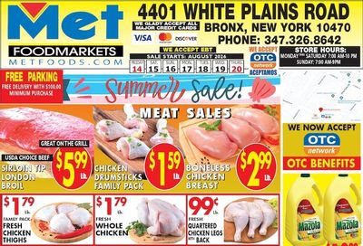 Met Foodmarkets (4401 White Plains Rd, Bronx, NY) Weekly Ad August 14 - 20, 2026