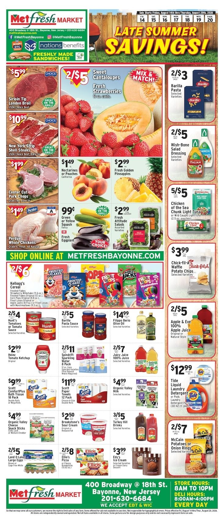 Met Foodmarkets (Bayonne, NJ) Weekly Ad August 14 - 20, 2026