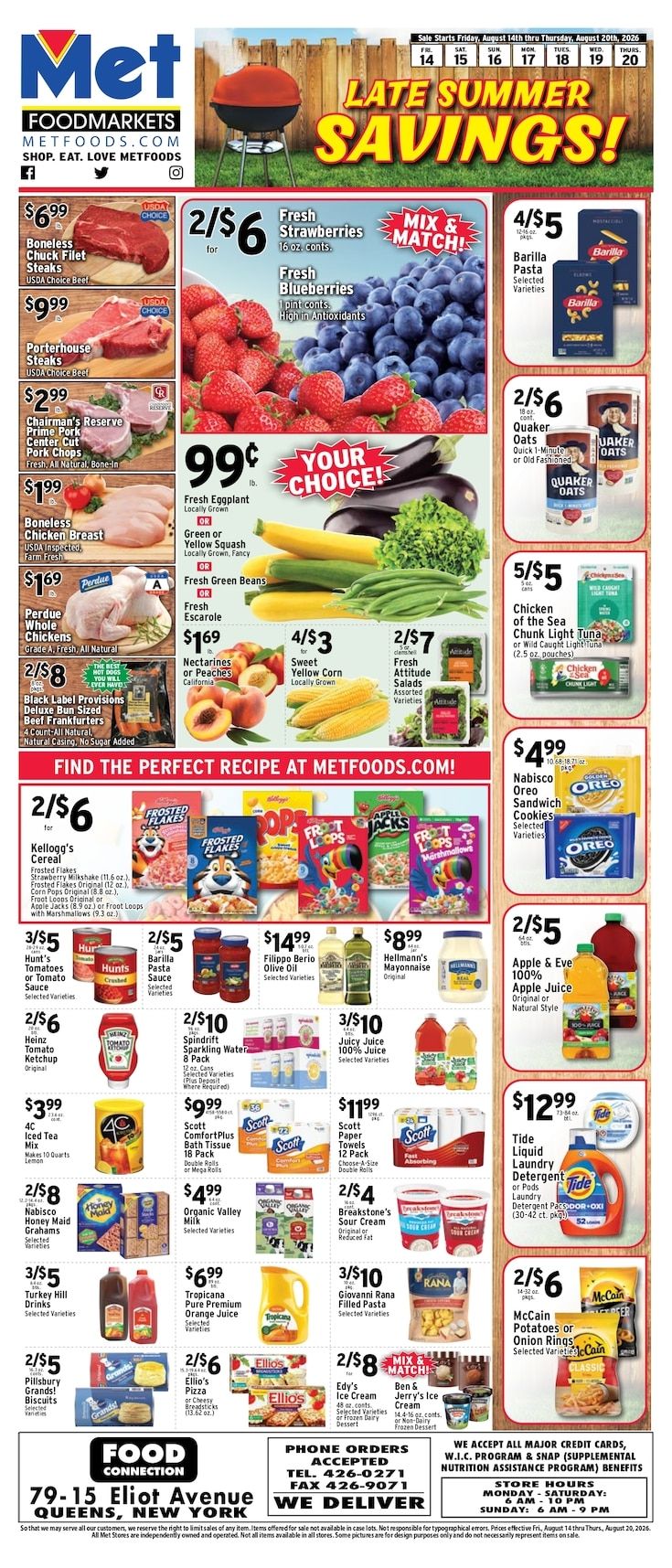 Met Foodmarkets (Middle Village, NY) Weekly Ad August 14 - 20, 2026