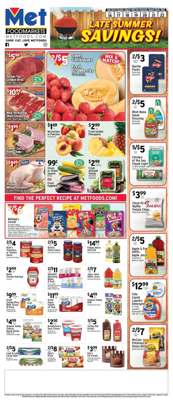 Met Foodmarkets (New Jersey, New York) Weekly Ad August 16 - 22, 2026