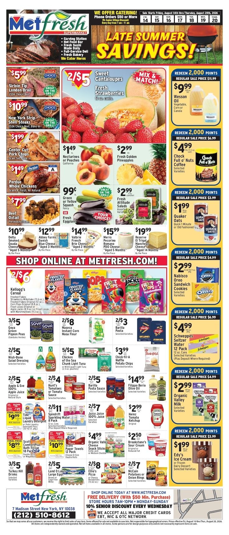 Met Foodmarkets (New York, NY) Weekly Ad August 14 - 20, 2026