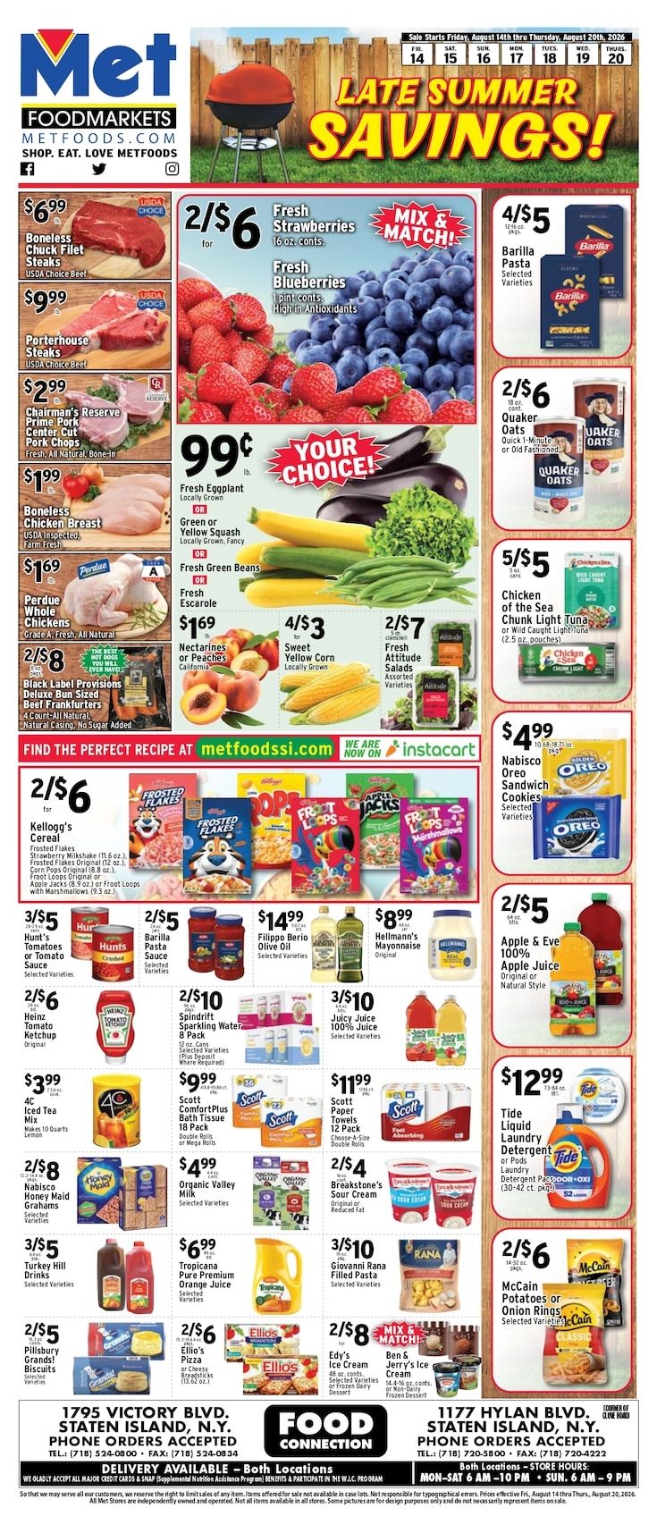 Met Foodmarkets (New York) Weekly Ad August 14 - 20, 2026