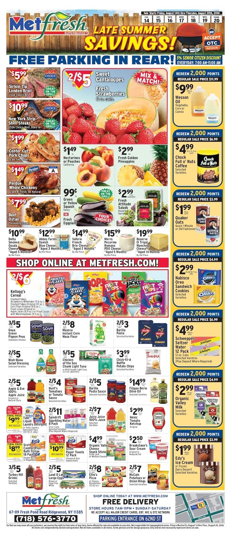 Met Foodmarkets (Ridgewood, NY) Weekly Ad August 14 - 20, 2026