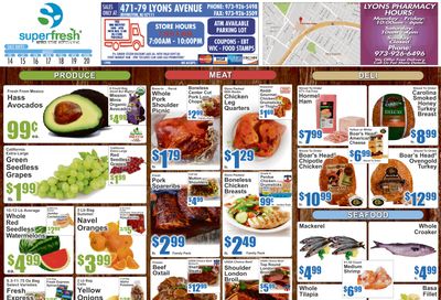 SuperFresh Supermarkets (Irvington, NJ) SuperFresh Weekly Ad August 14 - 20, 2026