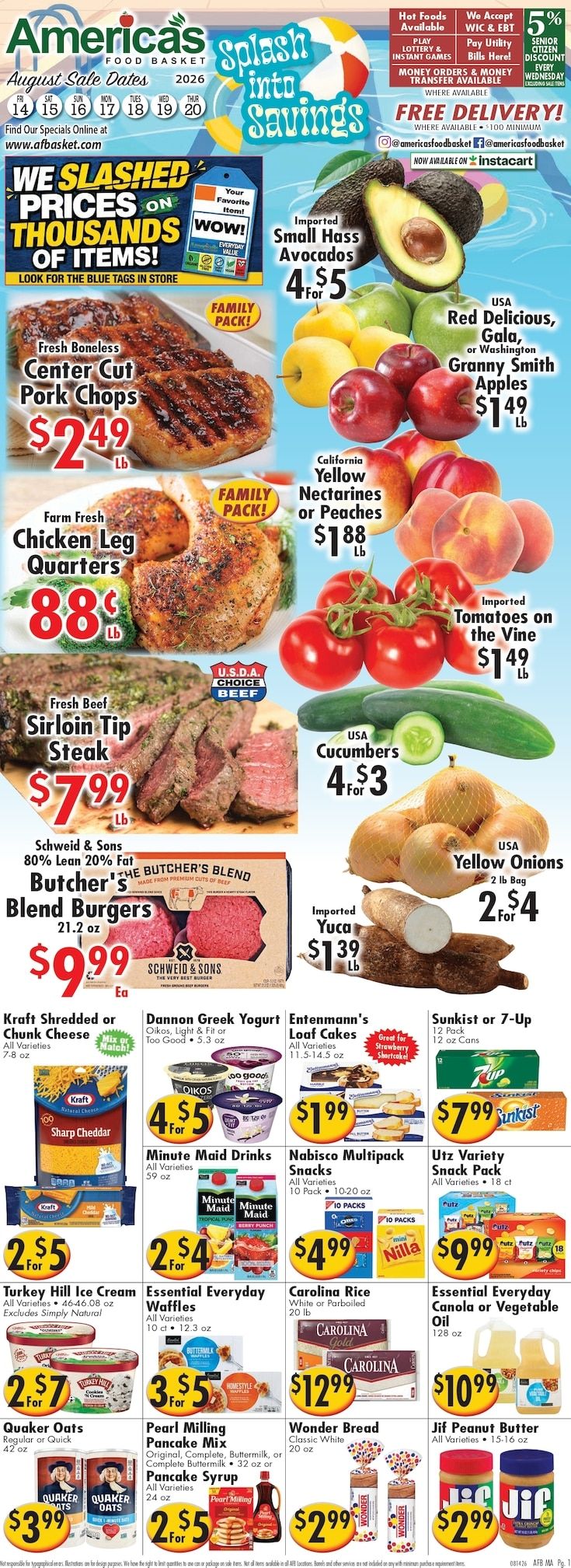 America's Food Basket (Massachusetts) Weekly Ad August 14 - 20, 2026