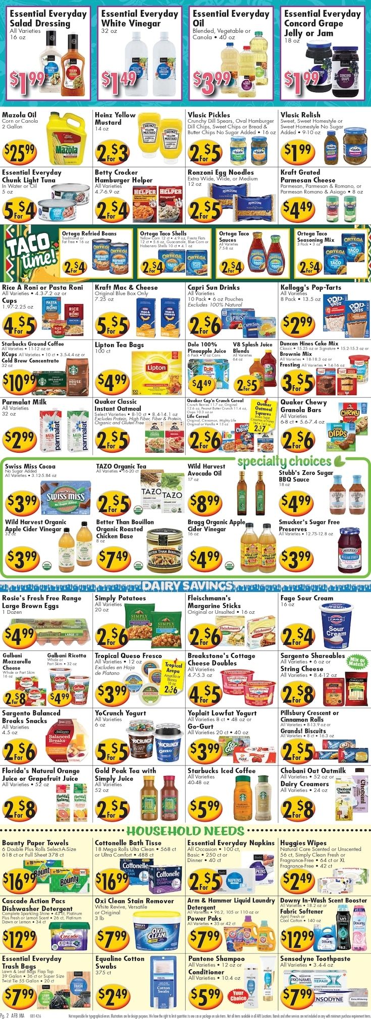 America's Food Basket (Massachusetts) Weekly Ad August 14 - 20, 2026