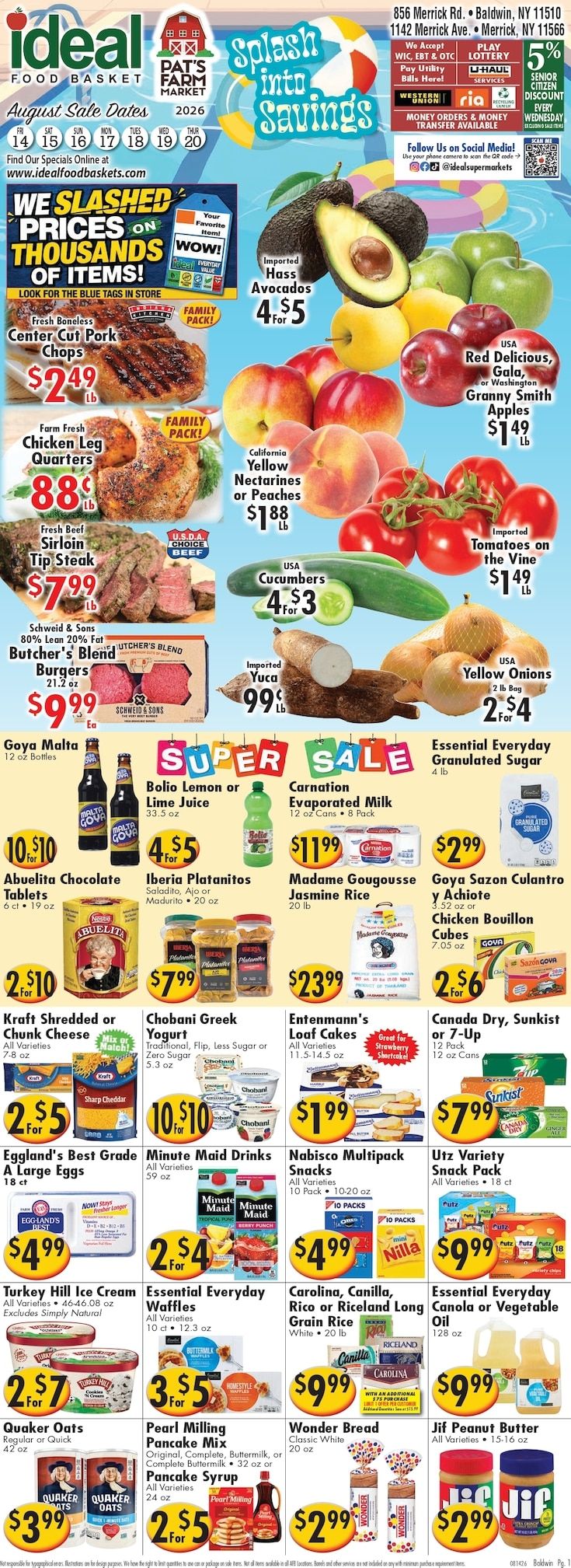 America's Food Basket (Merrick, NY) Weekly Ad August 14 - 20, 2026