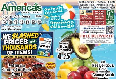America's Food Basket (Rhode Island) Weekly Ad August 14 - 20, 2026