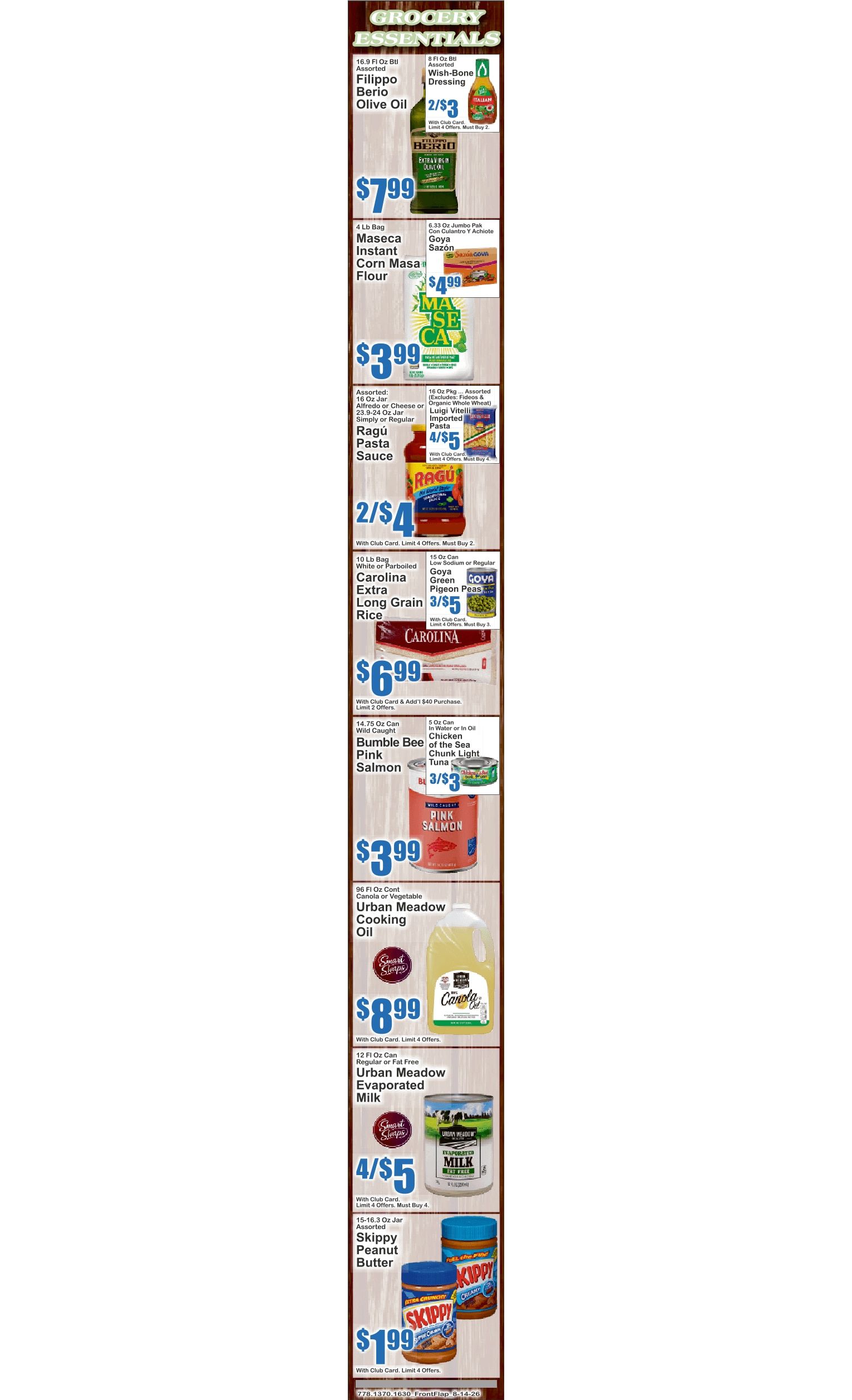 Food Universe (1720 Atlantic Ave., Brooklyn, NY) Weekly Ad August 14 - 20, 2026