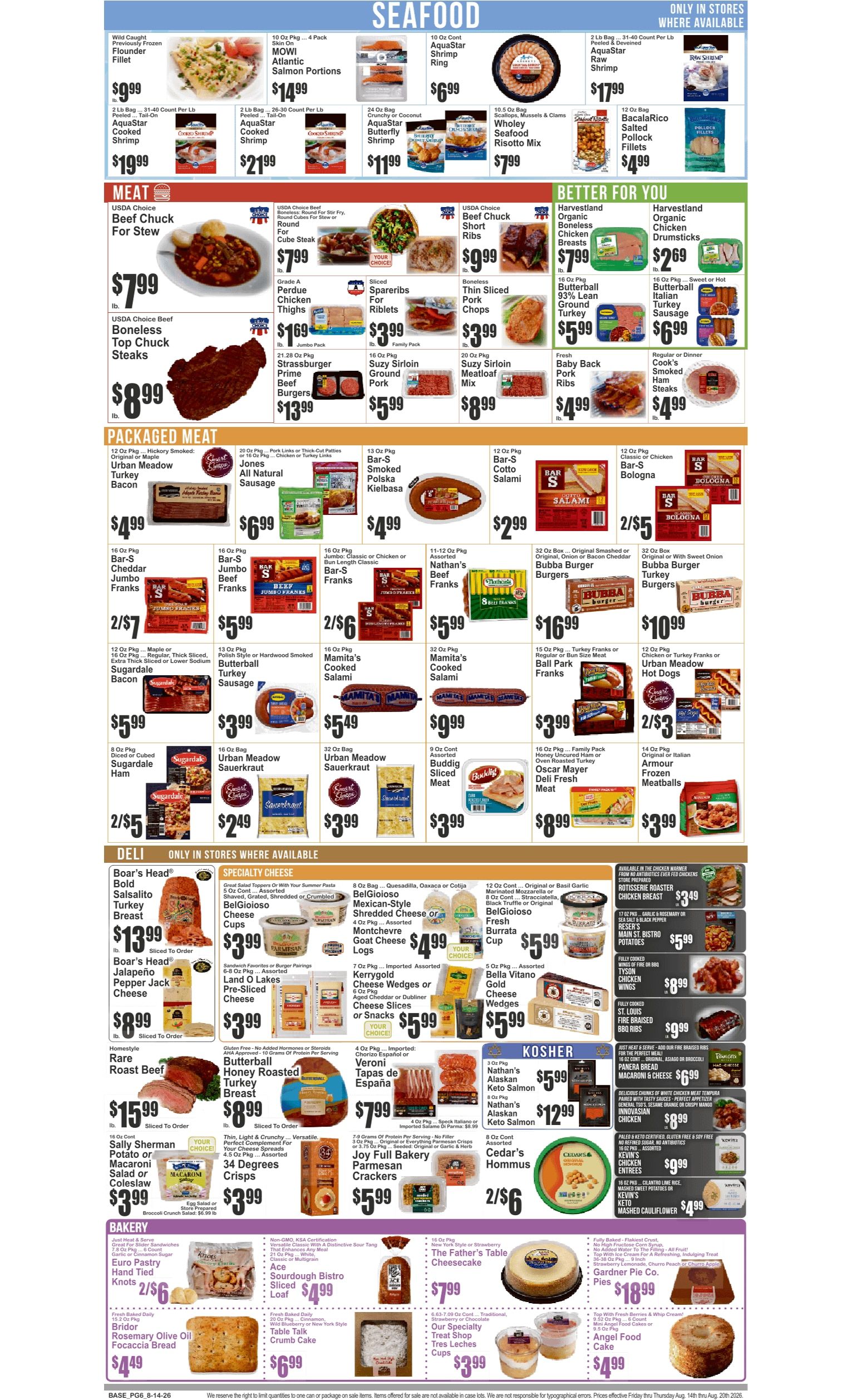 Food Universe (2424 Flatbush Ave., Brooklyn, NY) Weekly Ad August 14 - 20, 2026