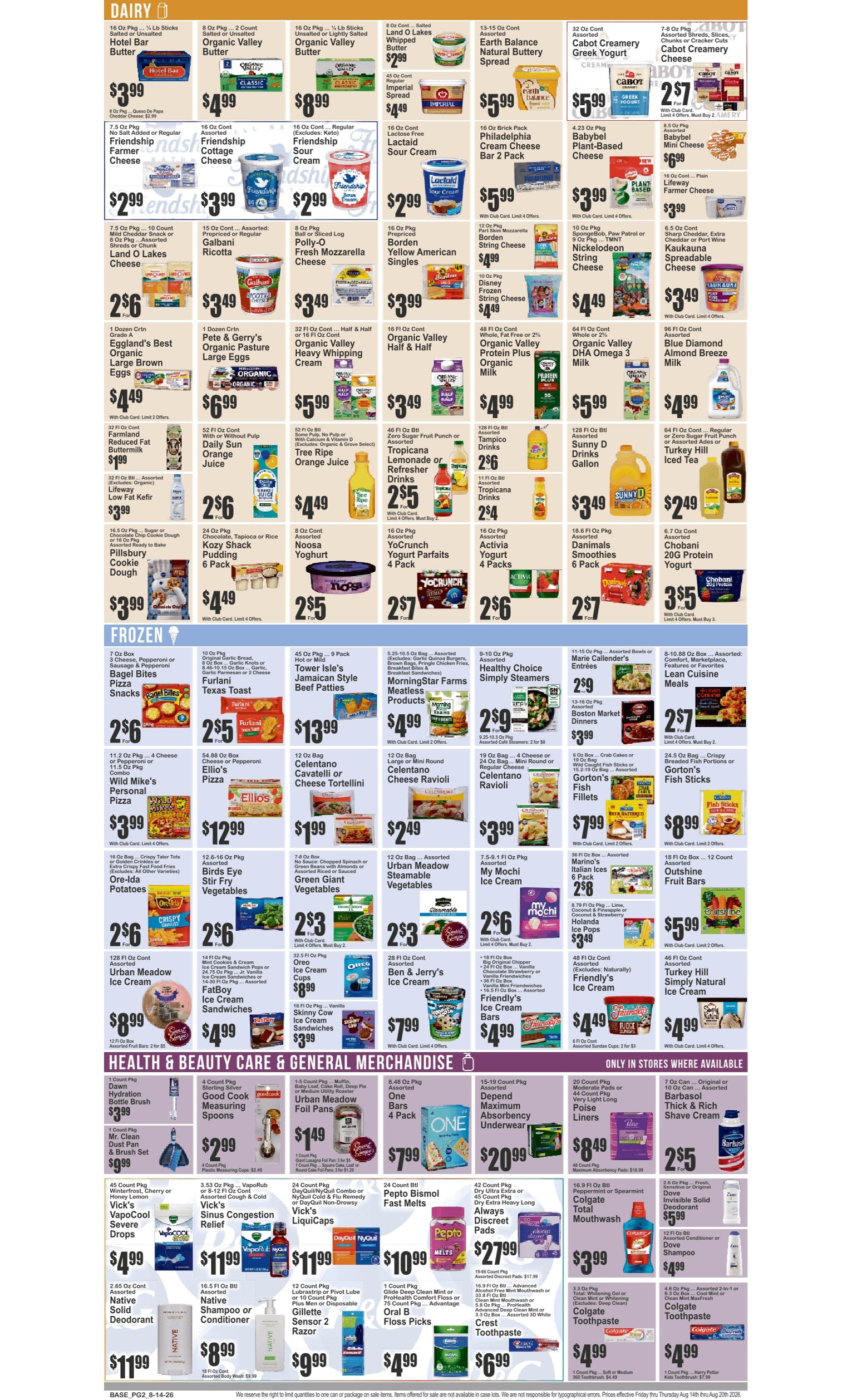 Food Universe (538 W. 138th St., New York, NY) Weekly Ad August 14 - 20, 2026