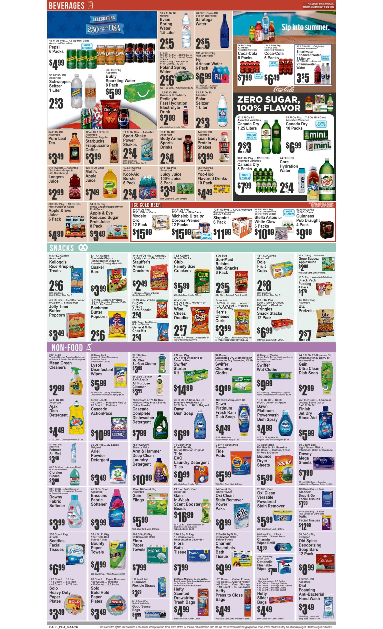 Food Universe (538 W. 138th St., New York, NY) Weekly Ad August 14 - 20, 2026