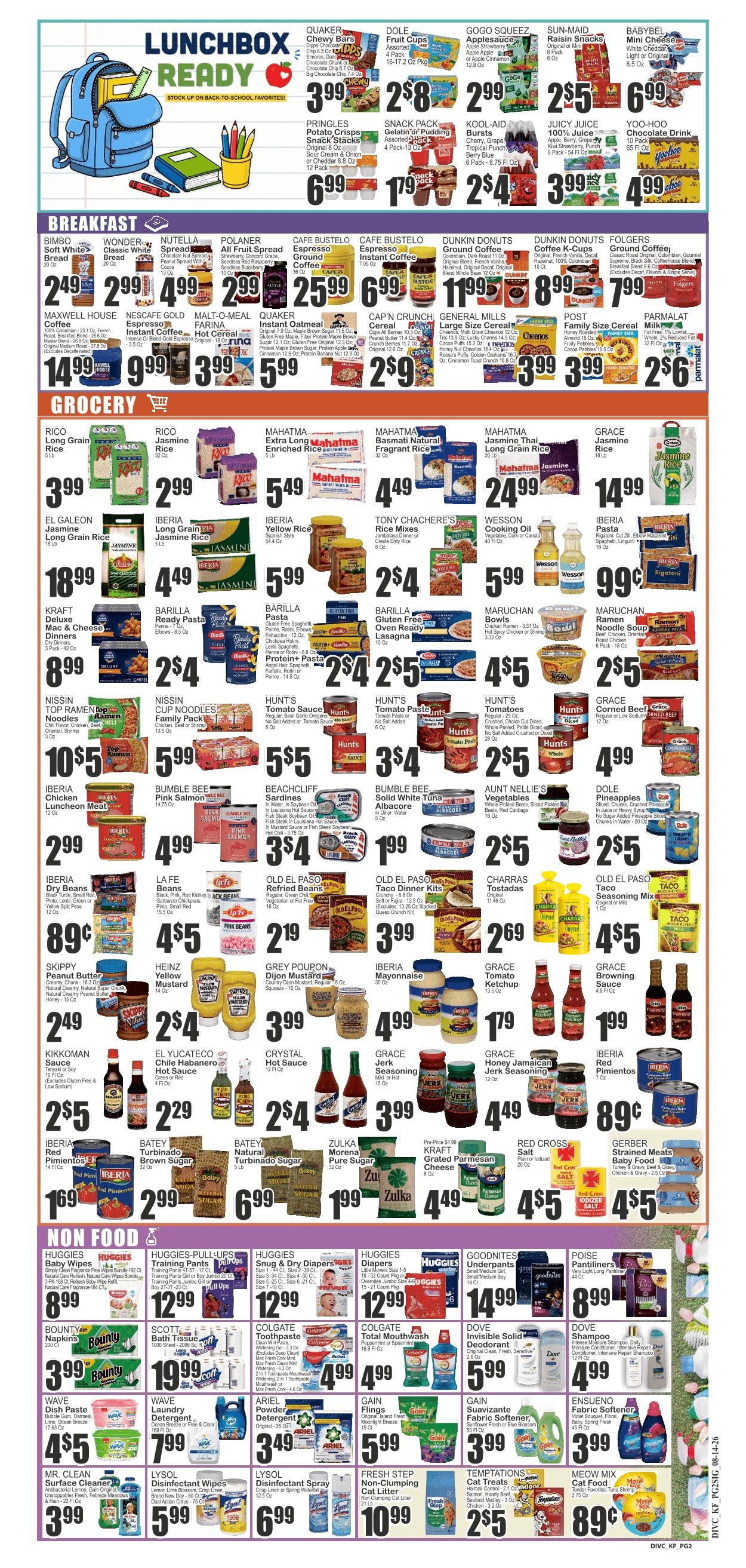 Food Universe (Lakeland, FL) Weekly Ad August 14 - 20, 2026