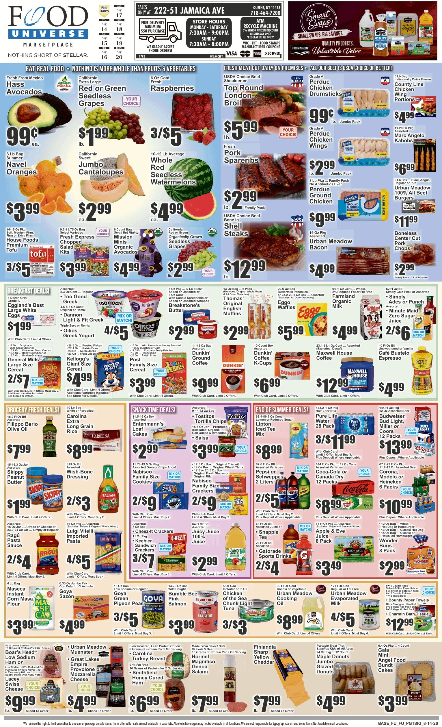 Food Universe (Queens Village, NY) Weekly Ad August 14 - 20, 2026